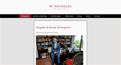 Desktop Screenshot of bocanegraabogados.com